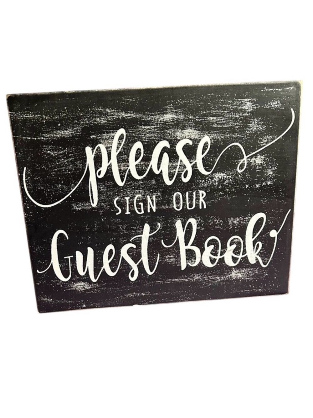 Rustic Wedding Guest Book Sign Table Decor